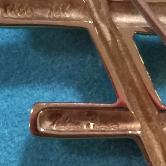 Tiffany 18k Gold Paloma Picasso Hashtag Pound Pin - Picture 5 of 5